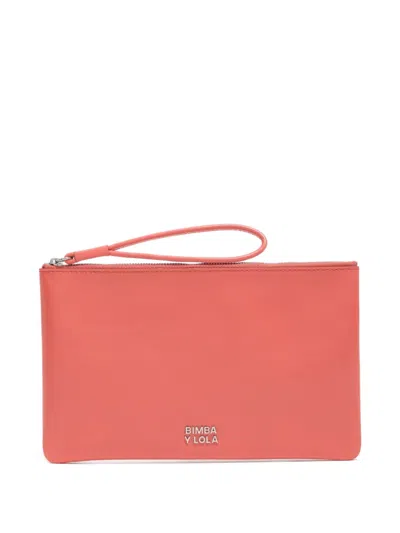 Bimba Y Lola Zip-fastening Make Up Bag In Pink
