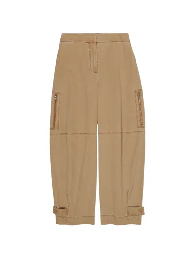 Bimba Y Lola Zip-pocket Trousers In Neutral