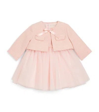 Bimbalò Bouclé Jacket Dress (1-24 Months) In Pink