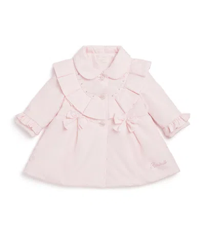 Bimbalò Kids' Bow-detail Trench Coat In Pink