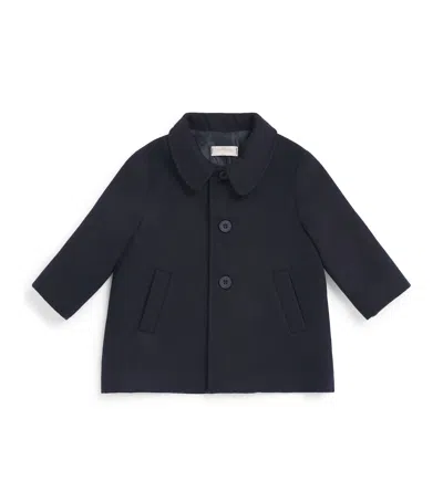 Bimbalò Kids' Bimbalo Collared Coat In Navy
