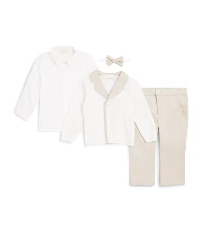Bimbalò Babies' Cotton-blend 4-piece Set In Beige