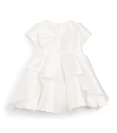 Bimbalò Embellished Bow Dress (1-24 Months) In Ivory