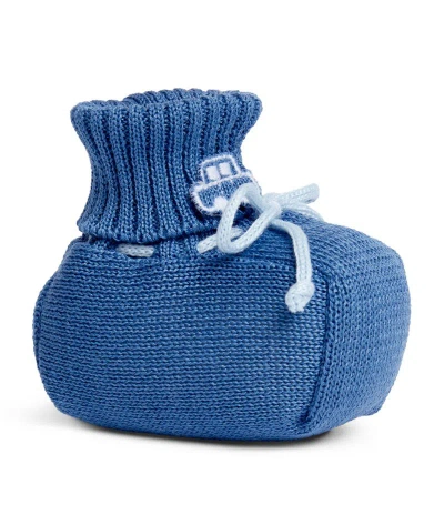Bimbalò Knitted Booties In Blue