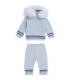 Bimbalò Knitted Sweater And Trousers Set In Blue