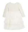 Bimbalò Long-sleeve Ruffle Dress In White