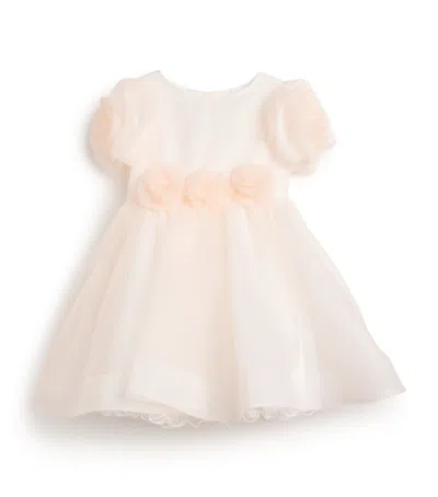 Bimbalò Kids' Rose-detail Dress In Pink