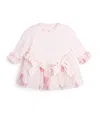Bimbalò Ruffle Bow Rosa Dress In Neutral