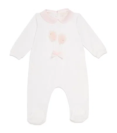 Bimbalò Kids' Stretch-cotton Knitted All-in-one In White
