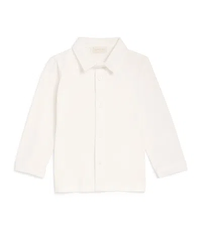 Bimbalò Kids' Stretch-cotton Shirt In White