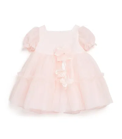 Bimbalò Kids' Tulle-trim Dress In Pink