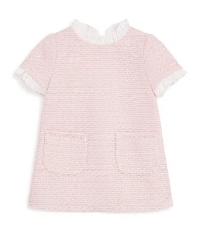 Bimbalò Kids' Tweed Dress In Purple