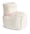 Bimbalo Wool Embroidered Booties In White