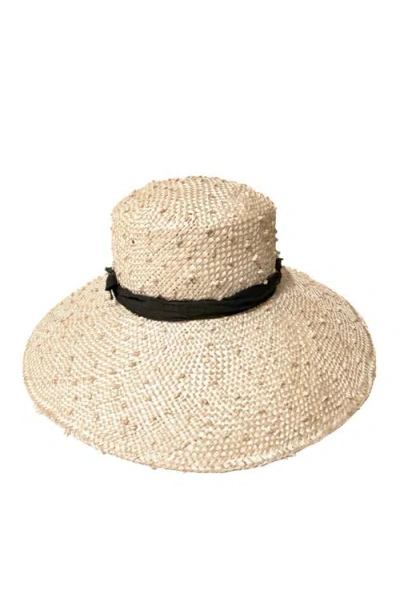 Binata Millinery Audrey Knotted Sisal Straw Hat In Neutral