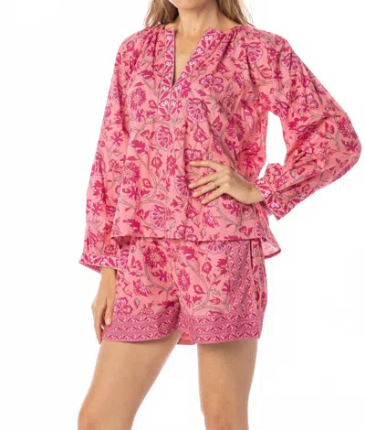 Bindu Bea Top In Bubblegum In Pink