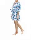 Bindu Grace Long Sleeves Mini Dress In Gerbera In Multi