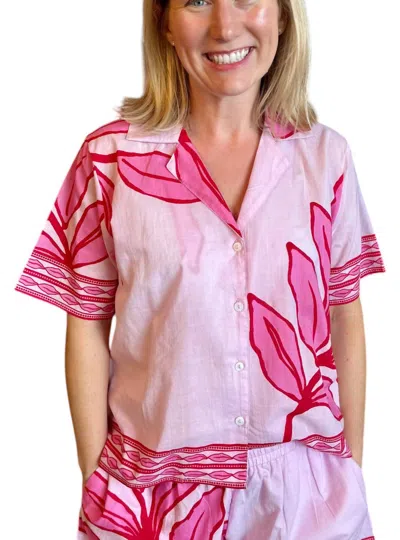 Bindu Isadora Top In Pink Elephant In Multi
