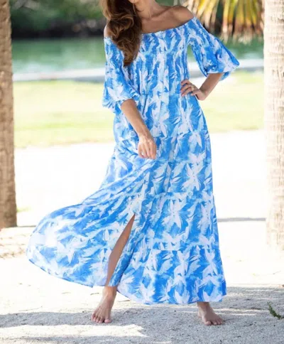 Bindu Silvana Maxi Dress In Blue