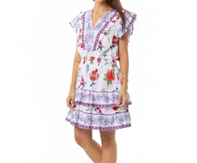 Bindu Sky Dress Mini Dress In Wild Flowers In Multi