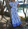 Bindu Willow Maxi Skirt In Jasmine Violet In Blue
