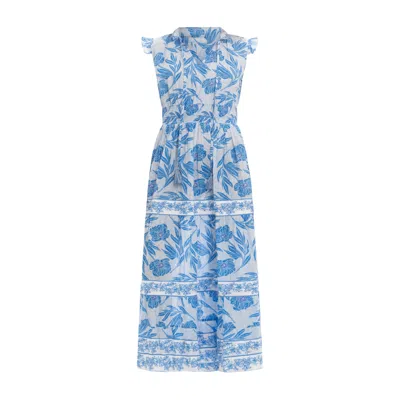 Bindu Women's Blue Anais Maxi  Dress - Riviera