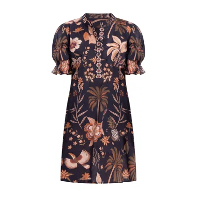 Bindu Women's Lourdes Dress In Fauna Floral