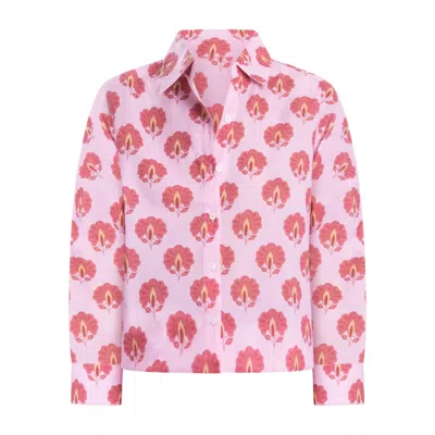 Bindu Women's Robi Blouse - Deep Pink