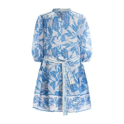Bindu Women's Selena Dress - Riviera In Blue