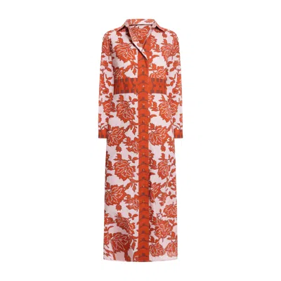 Bindu Women's Sophie Dress In Tierra In Orange