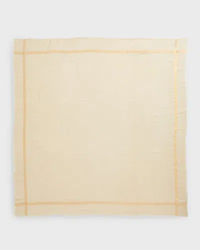 Bindya Accessories Gauze Evening Scarf With Sequin Stripe In Beige