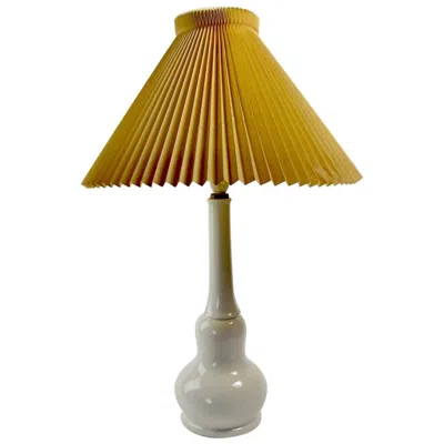 Pre-owned Bing & Grøndahl Bing Grøndahl White Porcelain Lamp
