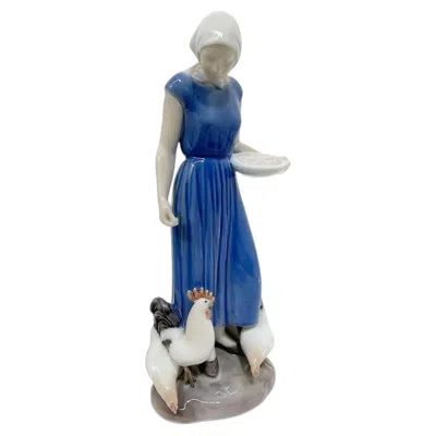 Pre-owned Bing & Grøndahl Figurine By Bing & Gröndahl, Denmark, 1950s In Blue
