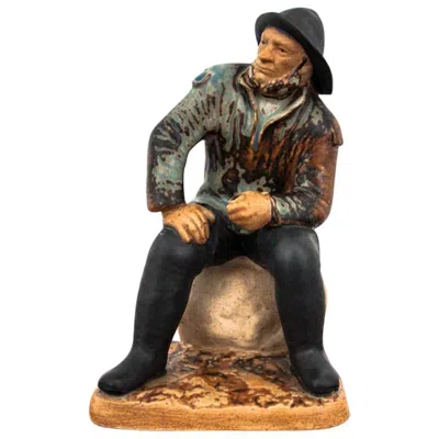 Pre-owned Bing & Grøndahl Stoneware Figurine By Bing & Grondahl, Designed By Svend Jespersen In Black