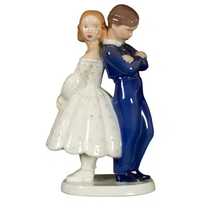 Pre-owned Bing & Grøndahl Vintage Danish Porcelain Figurine By Claire Weiss For , 1970s In Sand