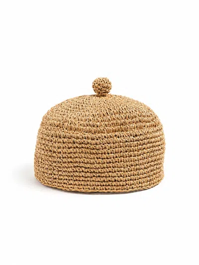 Bingin Diaries Women's Neutrals Handmade Crochet Beret In Brown
