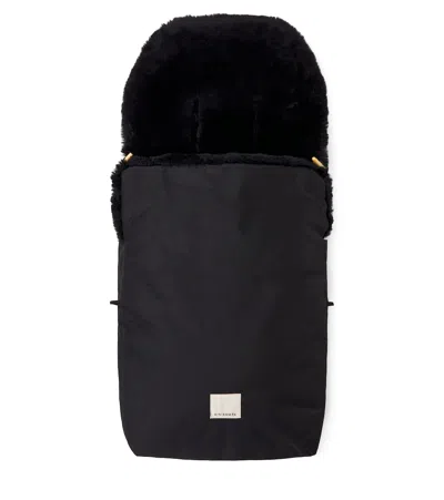 Binibamba Baby Puffmuff® Shearling Stroller Liner In Black