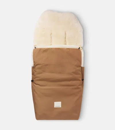 Binibamba Kids' Puffmuff®羊毛皮婴儿车垫 In Bruno + Milk