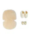 Binibamba Merino Slippers, Booties And Sheepskin Wrigglemat Baby Shower Hamper In White