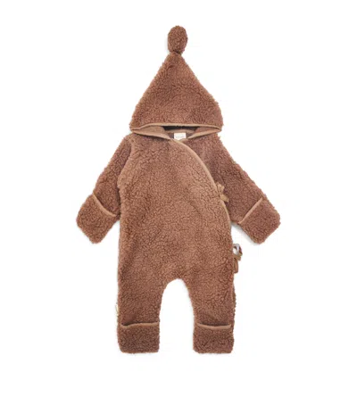 Binibamba Merino Wool Bruno Snugglesuit In Brown