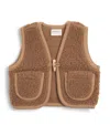 Binibamba Merino Wool Gilet In Brown