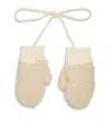 Binibamba Merino Wool Mittens In White