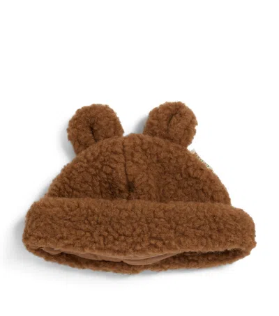 Binibamba Merino Wool Teddy Hat In Brown