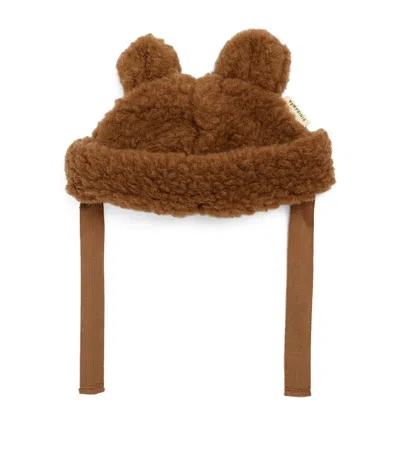 Binibamba Merino Wool Teddy Hat In Brown