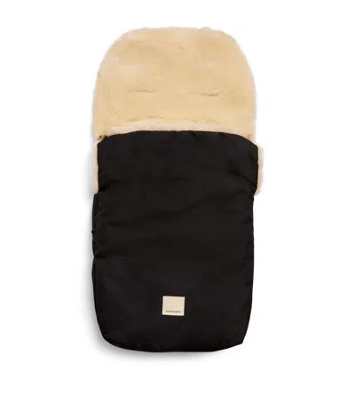 Binibamba Sheepskin Footmuff In Black