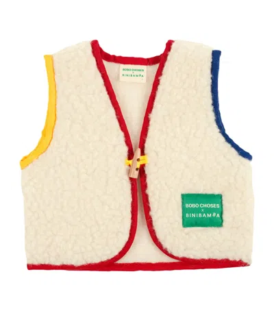 Binibamba Kids' X Bobo Choses Merino Wool Snugglevest In Neutral