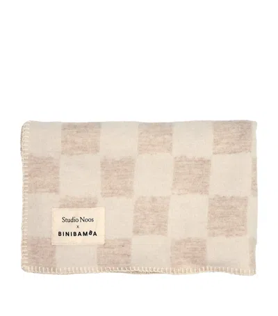 Binibamba X Studio Noos Merino Wool Checkmate Blanket