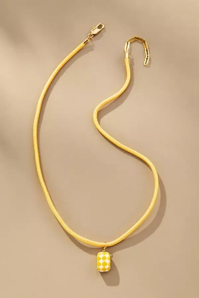 Binky And Lulu Corded Charm Necklace In Gold