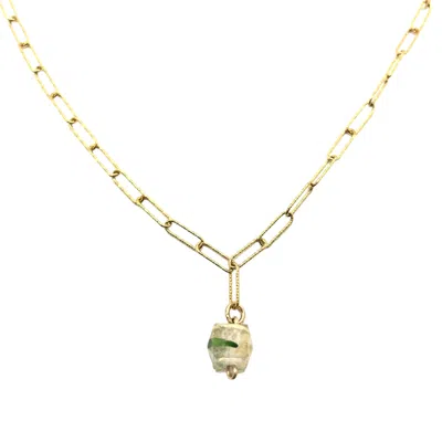 Bio-trimmings Women's Brandt Sparkle Gold Chain Transparent Bio-gem