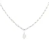 Bio-trimmings Women's Brandt Sparkle Silver Chain Frost Bio-gem In Silver