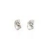 Bio-trimmings Women's Carrara Stud Earrings - Silver In Silver
